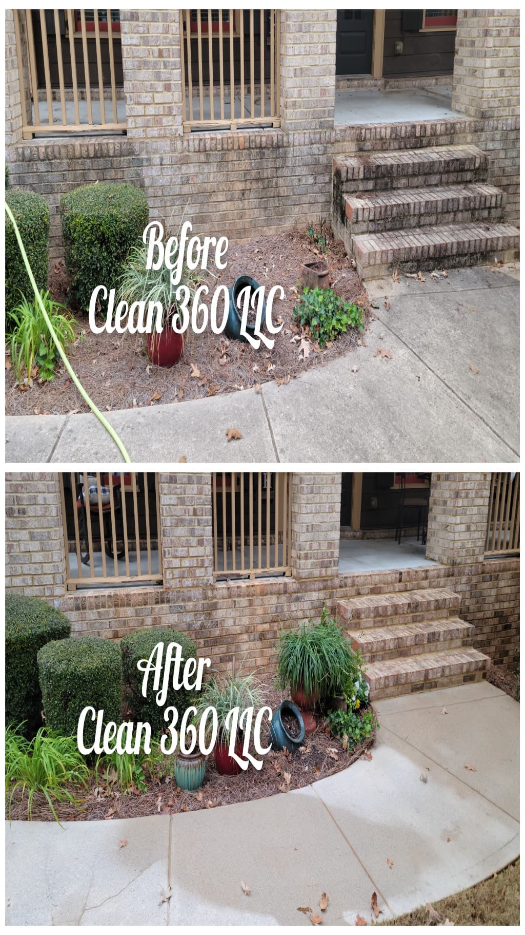 Brick driveway entrance