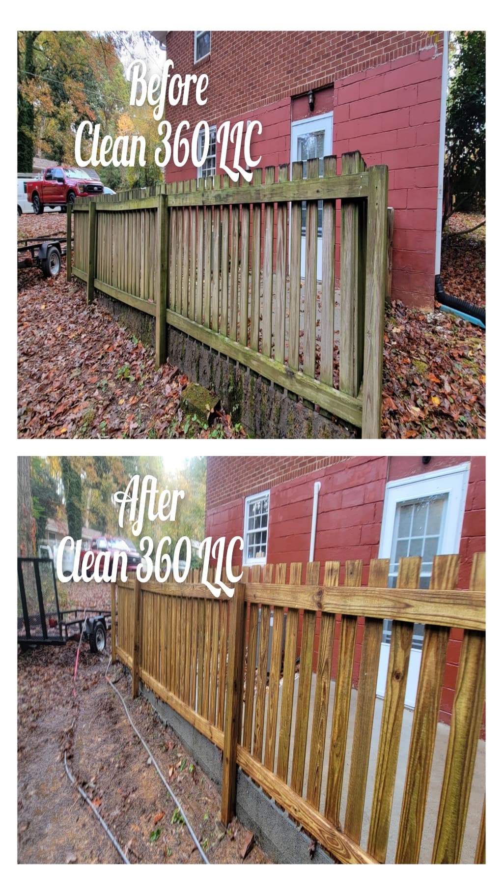 Fence stain prep